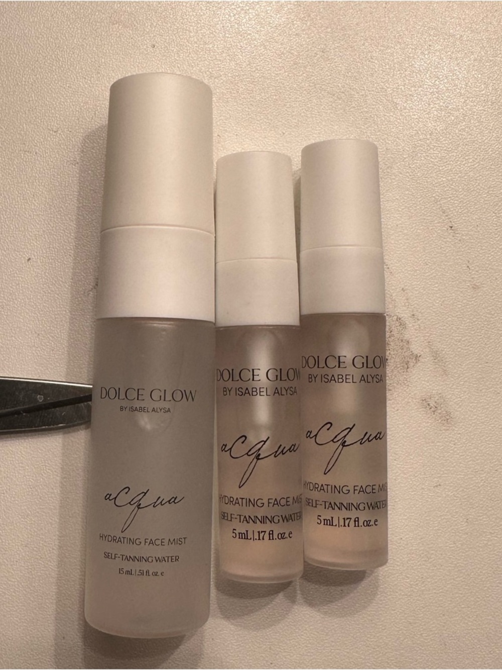 Dolce Glow by Isabel Alysa aCqua Hydrating Face Mist Self-Tanning Water